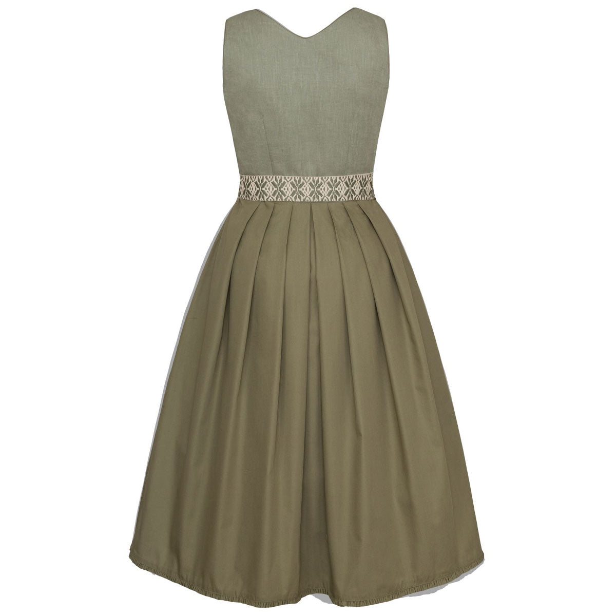 Alpenfee Dirndl Baumwolle Lilli Mint Salbei 70cm
