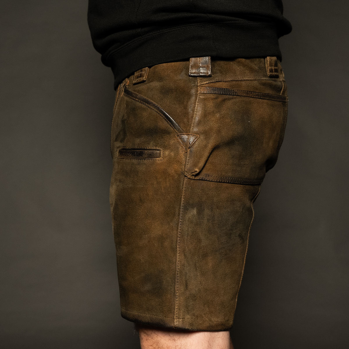 Datschi Trachten Zunft Lederhose Richtfest Braun - Datschi Trachten