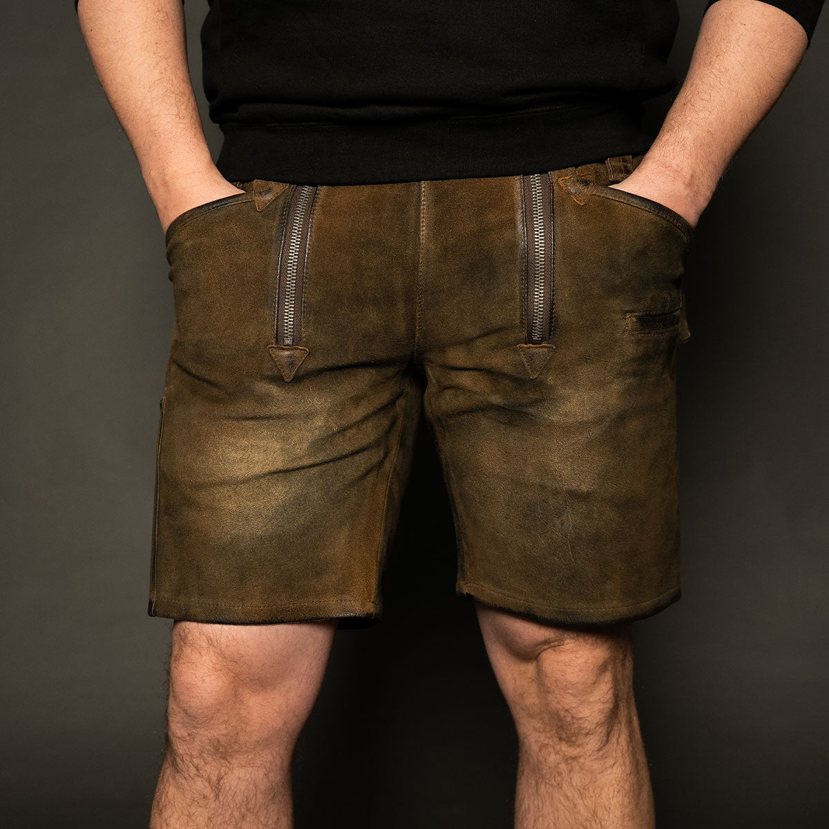 Datschi Trachten Zunft Lederhose Richtfest Braun - Datschi Trachten