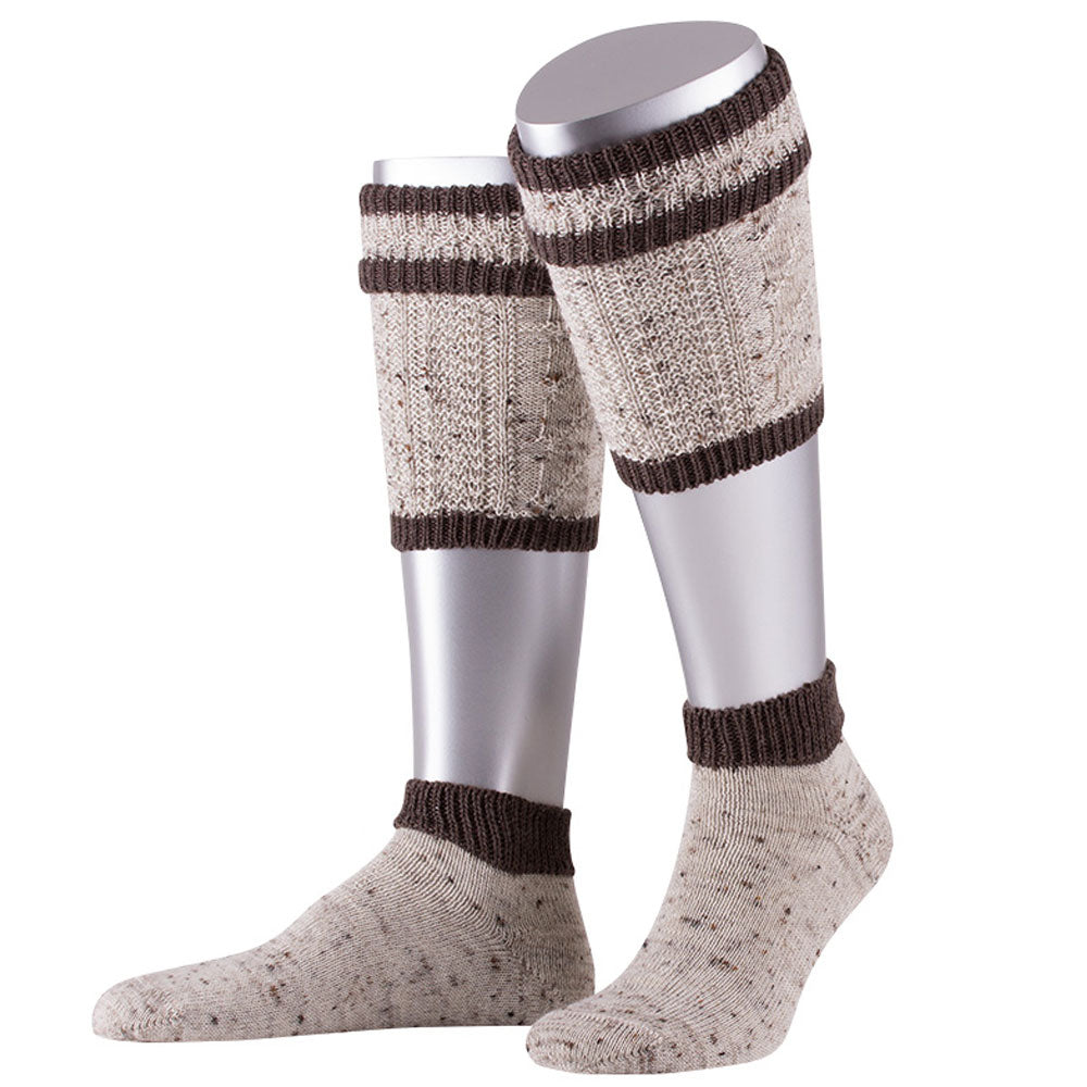 Loferl Loden Tweed Natur Meliert Braun 2-teilig - Datschi Trachten