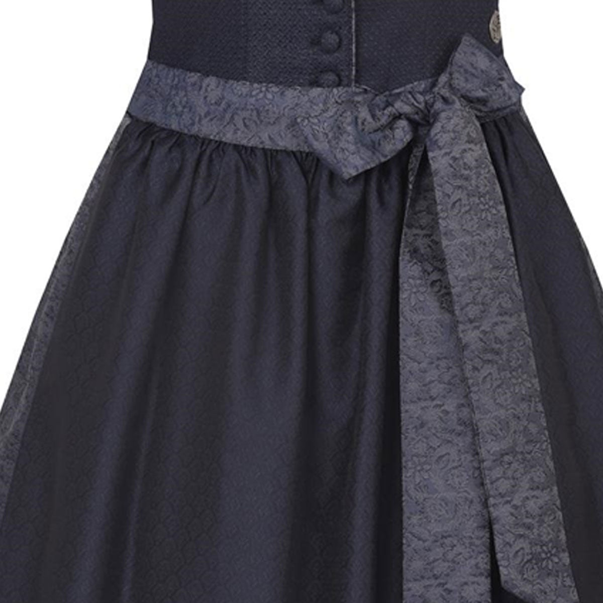 MarJo Dirndl Ellgau Navy Knopfleiste 65 cm - Datschi Trachten
