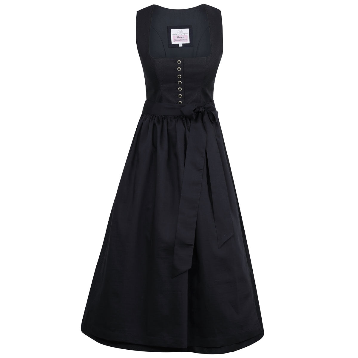 MarJo Dirndl Vordernberg Midnight Gerader Ausschnitt Knopfleiste 70cm