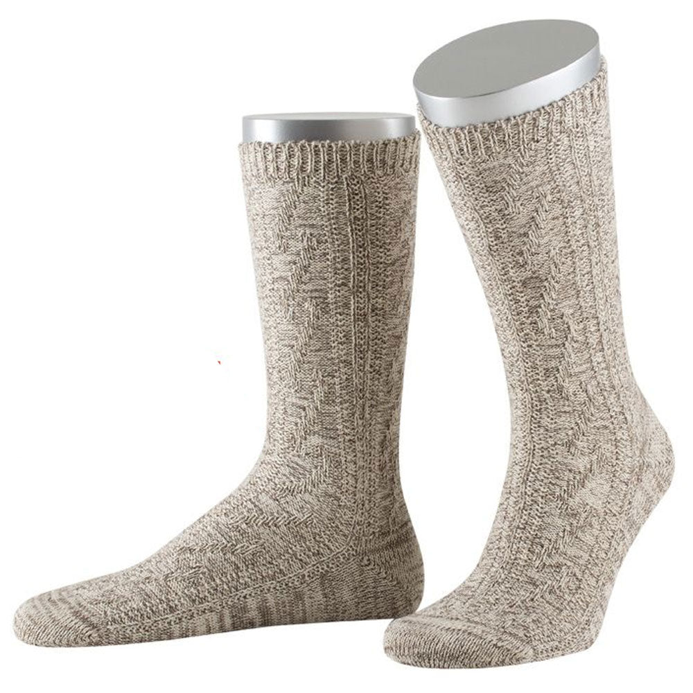 Trachtensocken Kurz Schoppersocken Beige Braun - Datschi Trachten