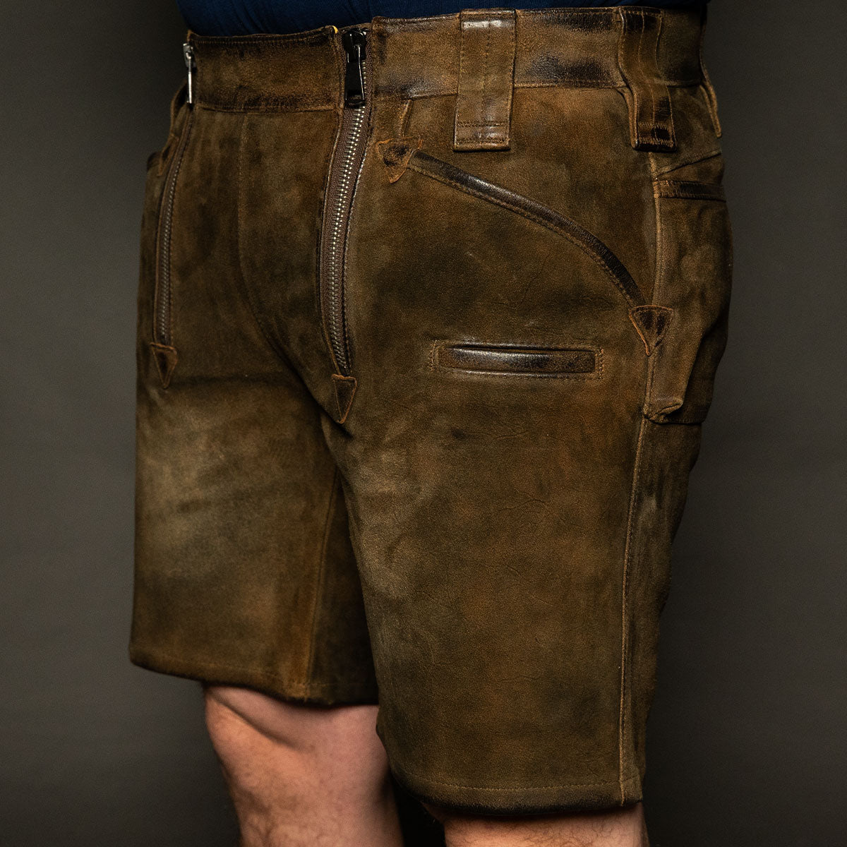 Datschi Trachten Zunft Lederhose Richtfest Braun - Datschi Trachten