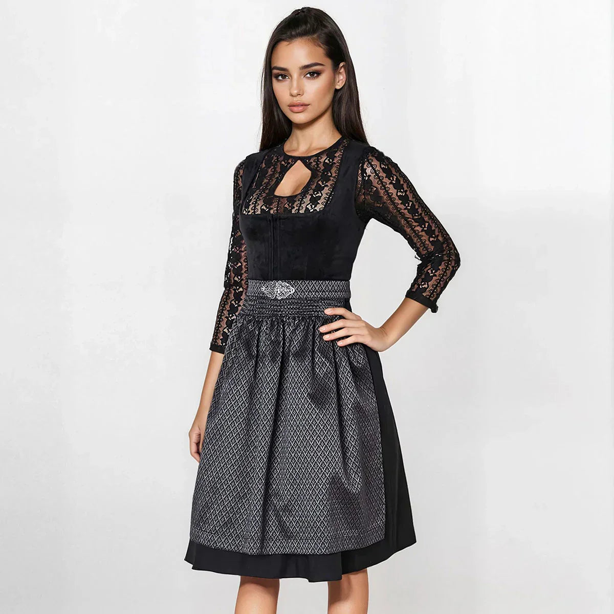 Elegantes Dirndl mit Reißverschluss | Modern interpretiert