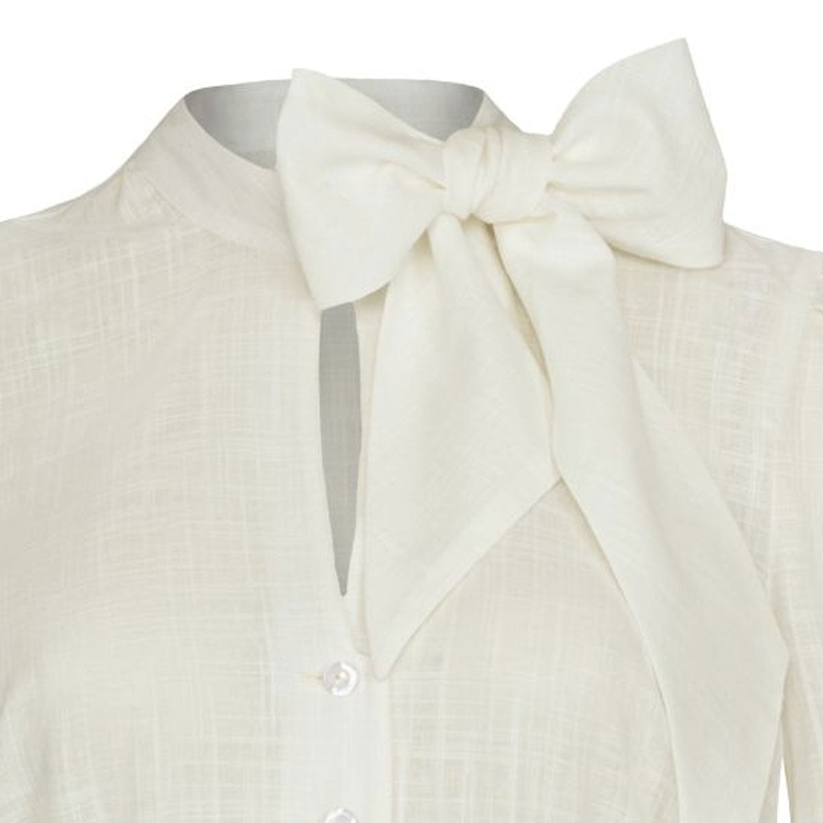 Alpenfee Dirndl Bluse Iva Lang Ecru - Datschi Trachten