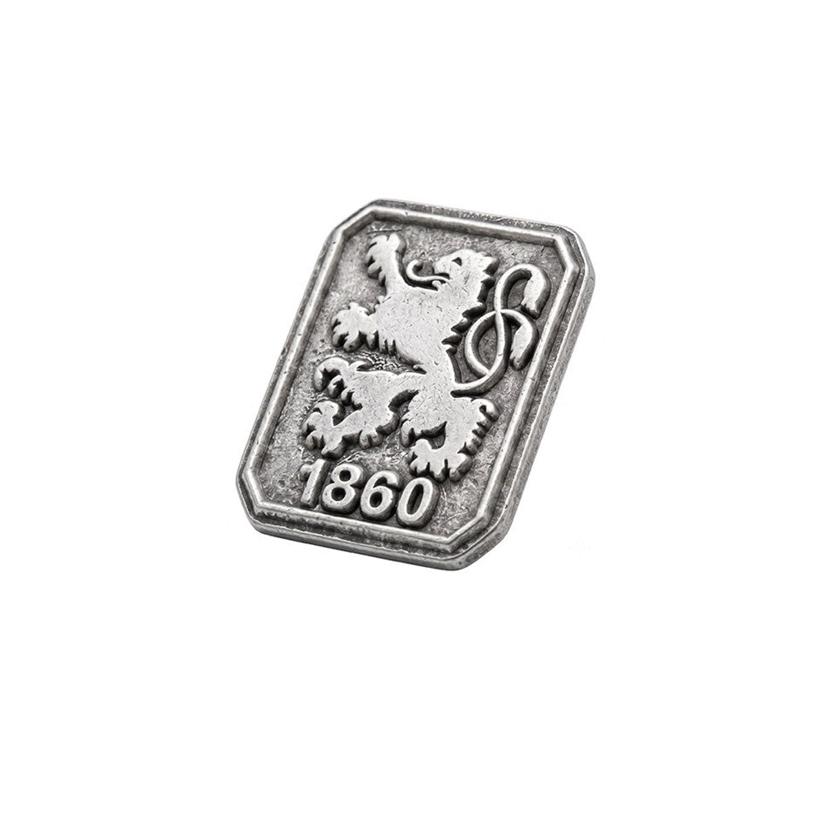 Gaudiknopf Anstecker 1860 Pin Altsilber Emblem