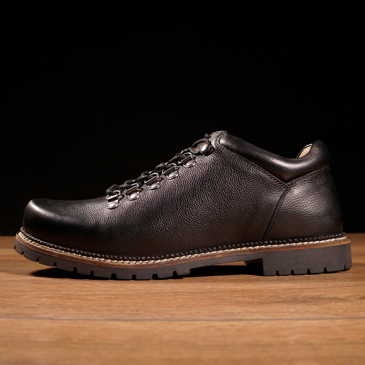 MeiSchua! Haferlschuhe Walter Schwarz Leder