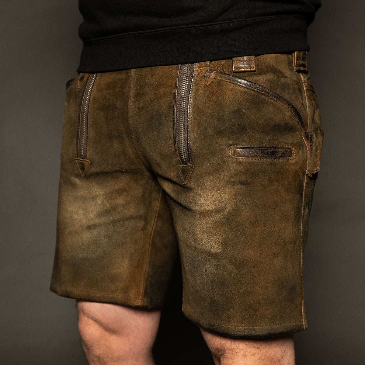 Datschi Trachten Zunft Lederhose Richtfest Braun - Datschi Trachten
