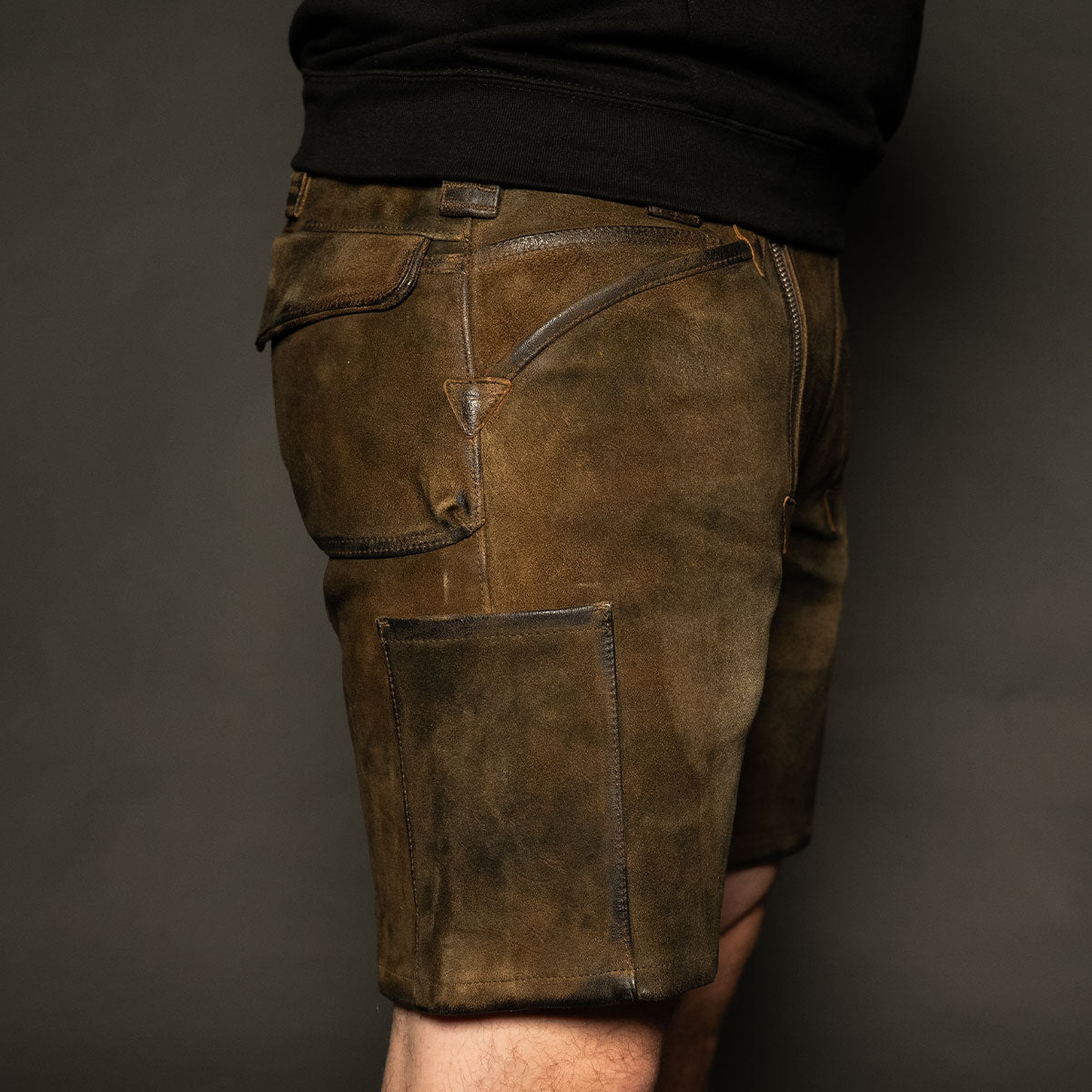 Datschi Trachten Zunft Lederhose Richtfest Braun - Datschi Trachten