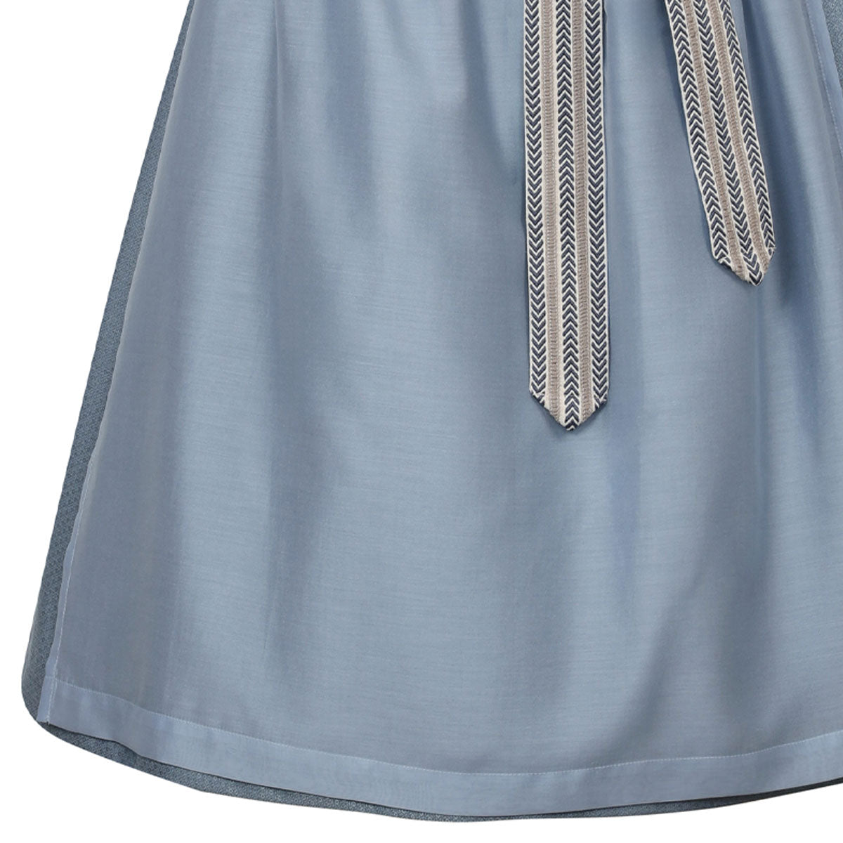 MarJo Dirndl Freudensee Himmelblau Gerader Ausschnitt Cord 70cm