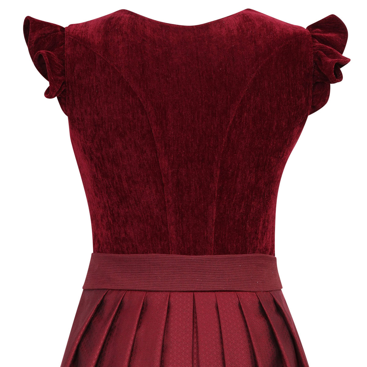 MarJo Dirndl Hochwinkel Wine Flügelarm 70cm - Datschi Trachten
