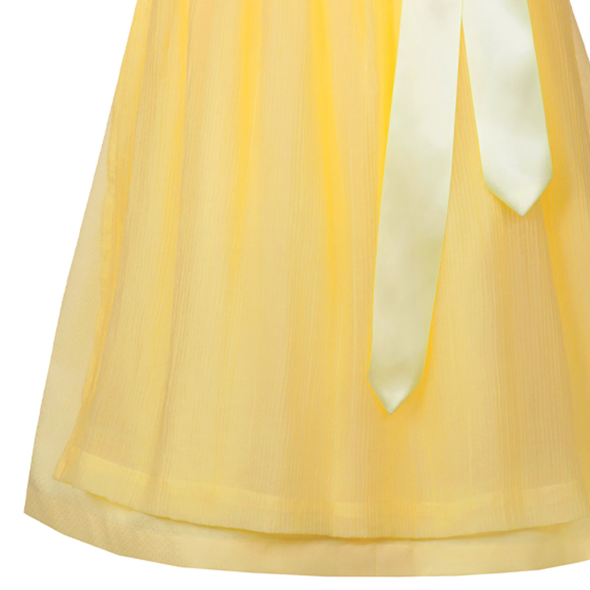 MarJo Dirndl Hofstetten Zitrone Reißverschluss 65 cm - Datschi Trachten