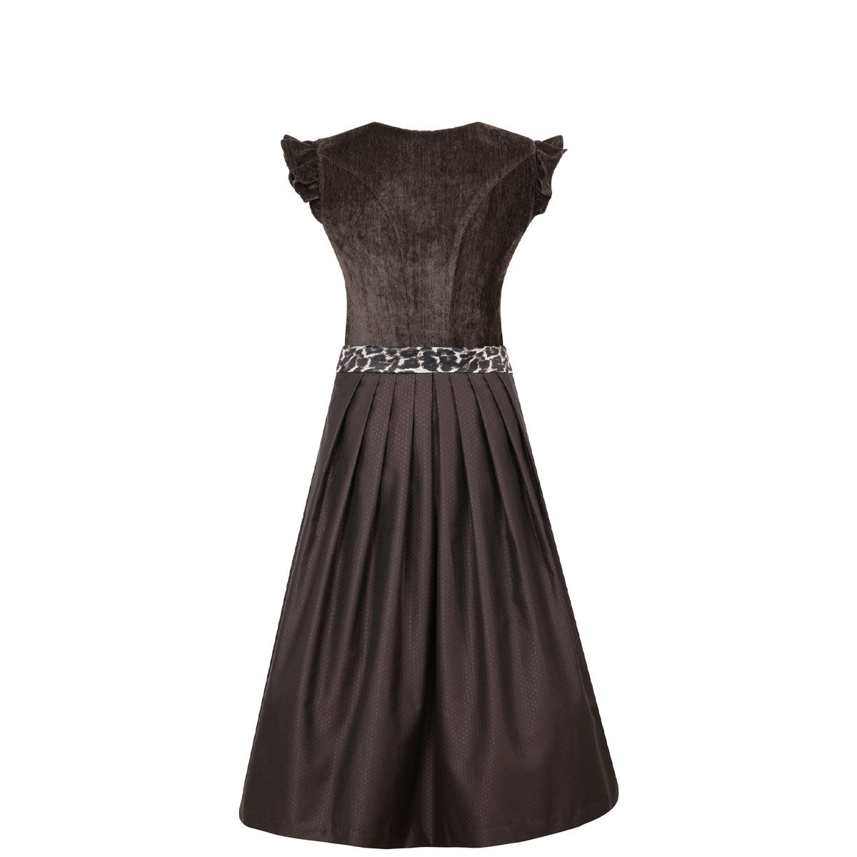 MarJo Dirndl Oberhofen Espresso-Leo Flügelarm Abnehmbar 70cm