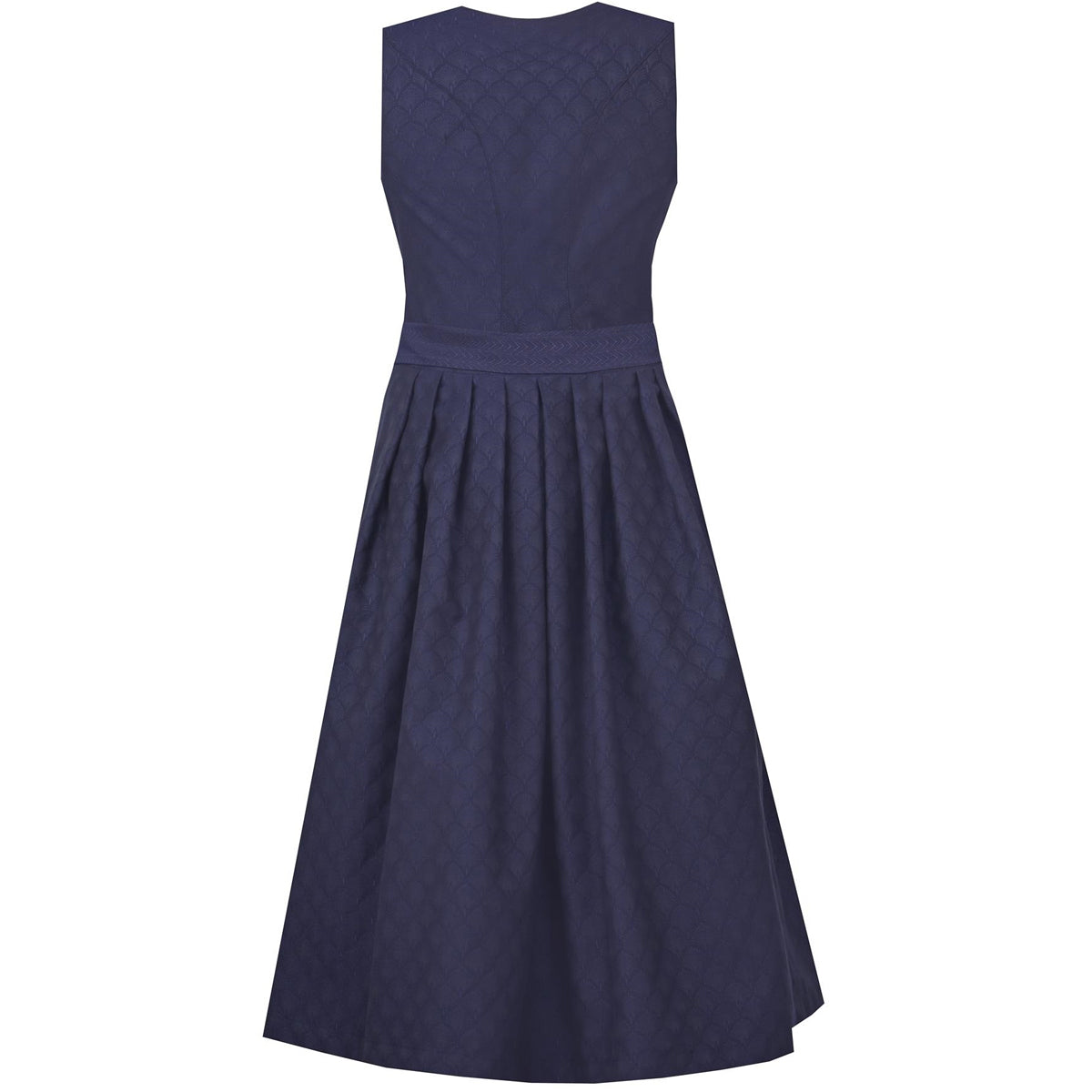 MarJo Dirndl Otterfing Marine Blau Gerader Ausschnitt 75cm Mieder Muster: Ornamente Rock Muster: Ornamente Schürzen Muster: Ornamente Ausschnitt: Gerader Ausschnitt,  Balkonett Ausschnitt