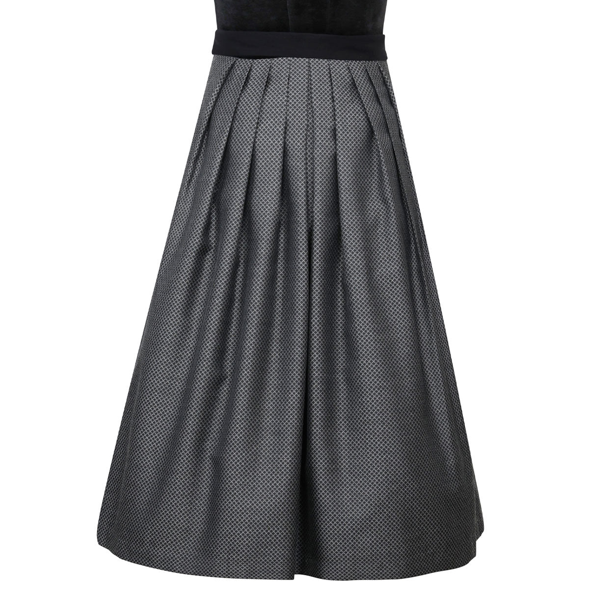 MarJo Dirndl Polling Schwarz Froschgoscherl Samt 70cm