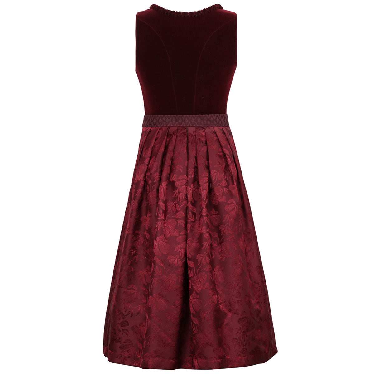 MarJo Dirndl Rabenstein Wine Froschgoscherl Samt 65cm