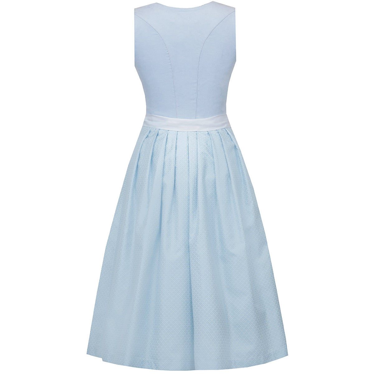 MarJo Dirndl Rimsting Babyblau Reißverschluss 70cm