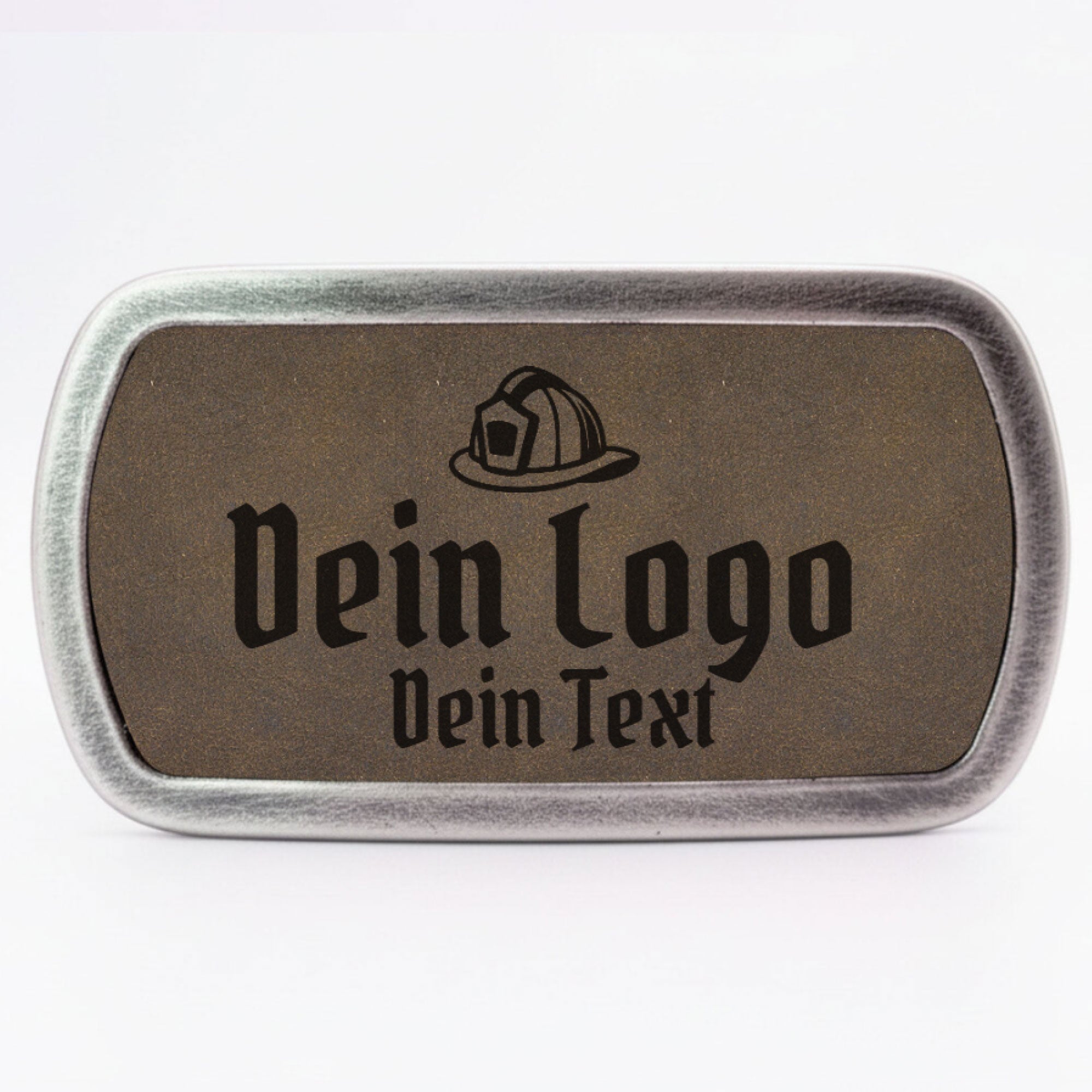 Schlichte Gürtelschnalle mit eigenem Logo ab 1 Stk. - Datschi Trachten