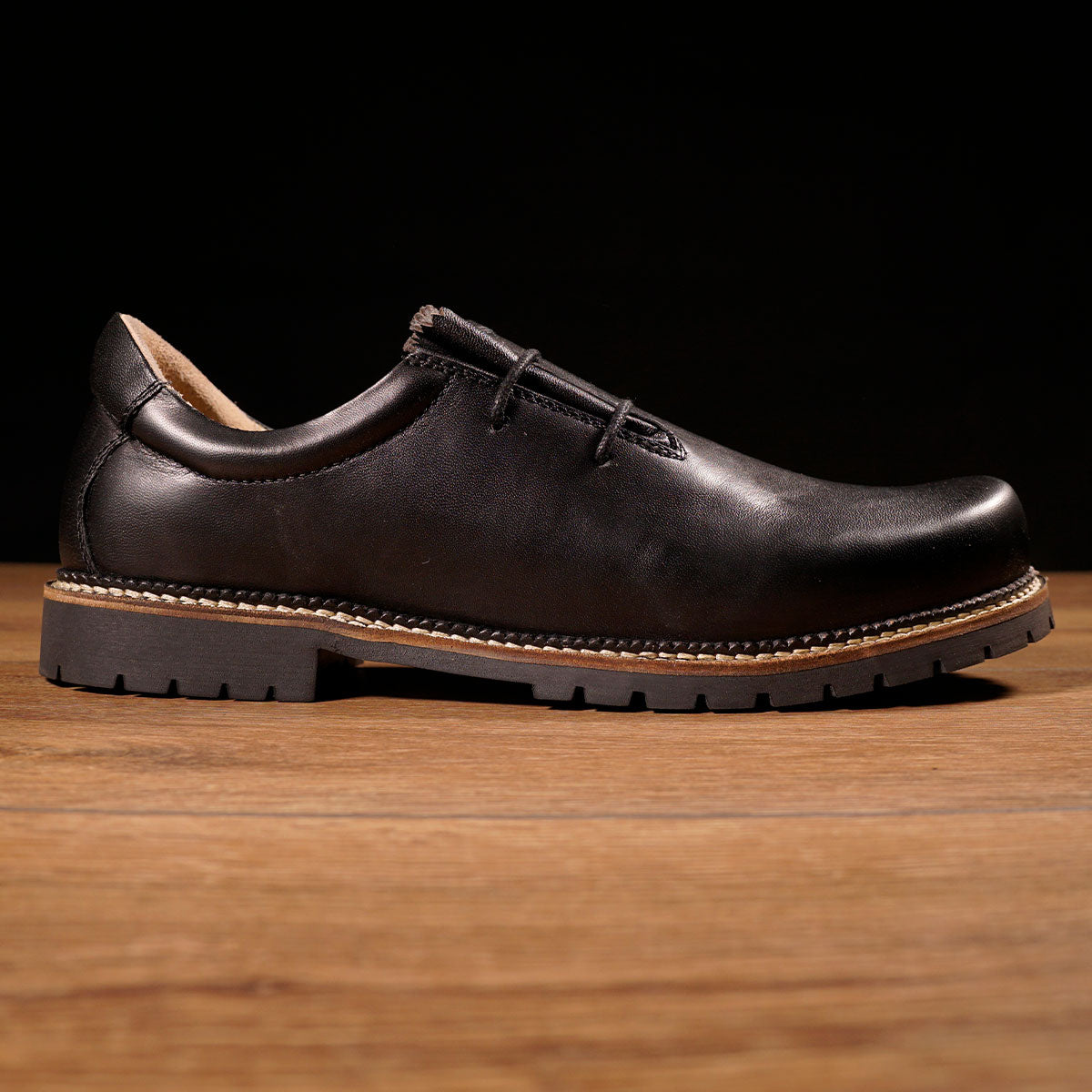 MeiSchua! Haferlschuhe Paul Schwarz Glattleder